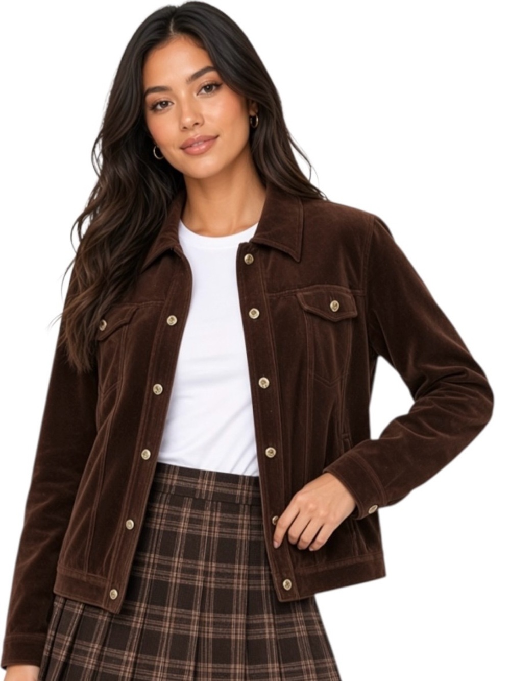 St John Sport Brown Velvet Women's Jacket